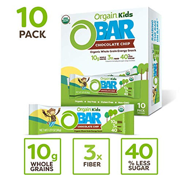 Orgain Kids OBar Energy Snack 10pk