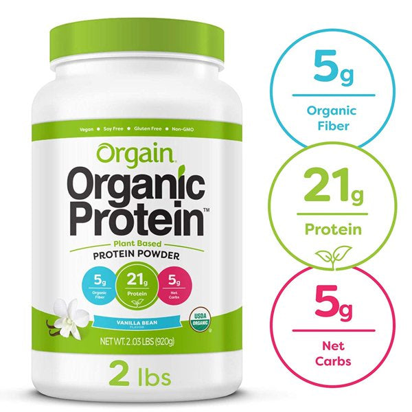 2 x 2lbs Orgain Organic Protein Plant Based Protein Powder