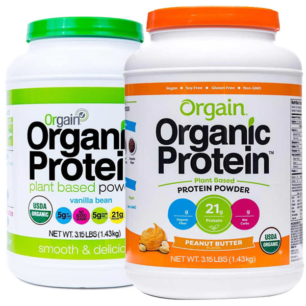 2 x 3.15lbs Orgain Organic Protein Plant Based Protein Powder