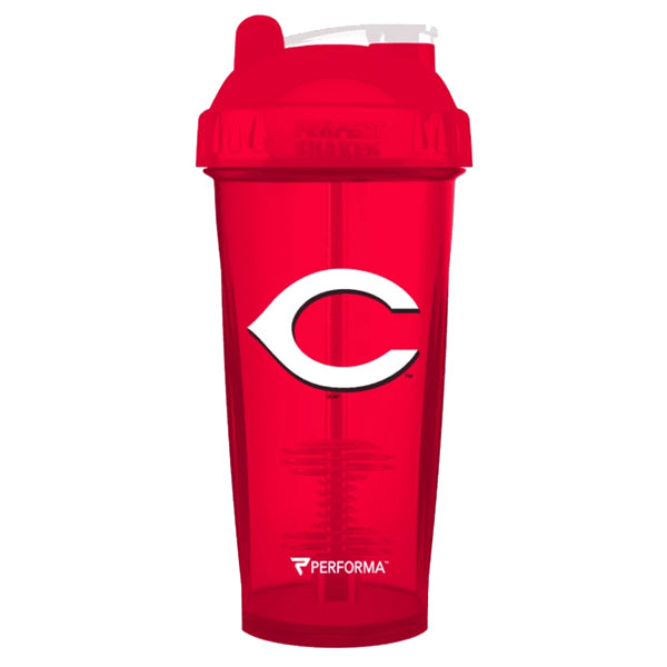 28 Oz. Classic Shaker Bottle - Clear/Red Lid - Shaker Bottles with Logo -  Q319522 QI