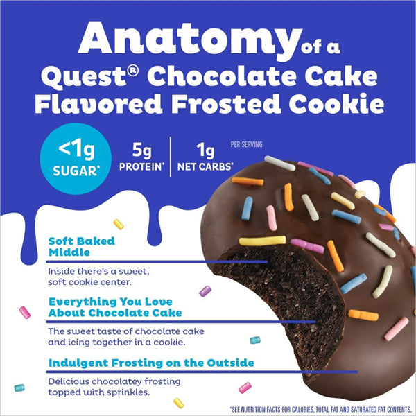 4 x 8pk Quest Frosted Protein Cookies