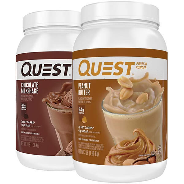 2 x 3lbs Quest Protein Powder