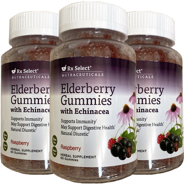 3 x 60 Gummies RX Select Elderberry with Echinacea