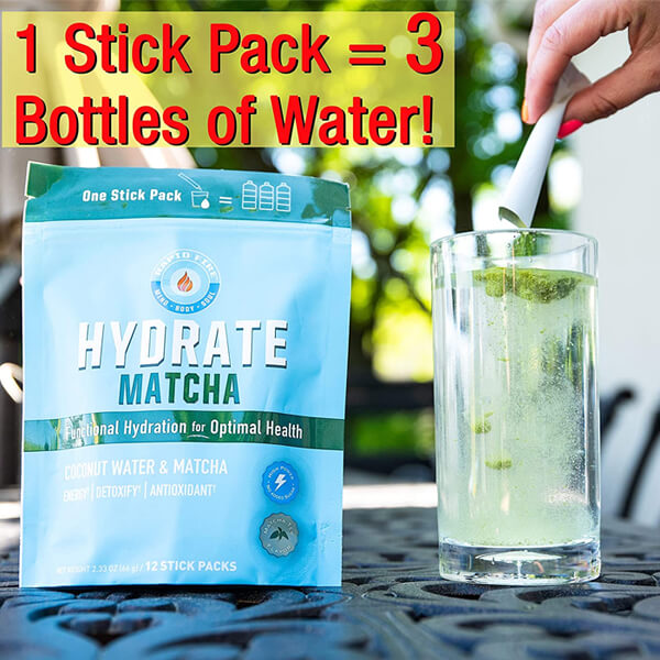 Rapid Fire Hydrate Coconut Water & Electrolytes Stick Pack 12pk