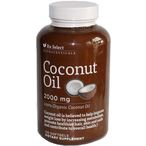 Rx Select Organic Coconut Oil 2000mg Softgels