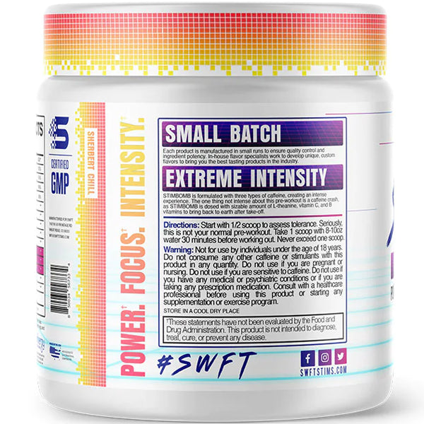SWFT Stimbomb Extreme Pre-Workout 25 Servings