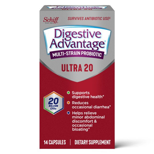Schiff Digestive Advantage Ultra 20 Probiotic Capsules