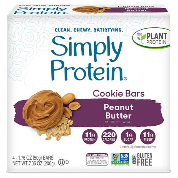 Simply Protein Cookie Bars 4pk