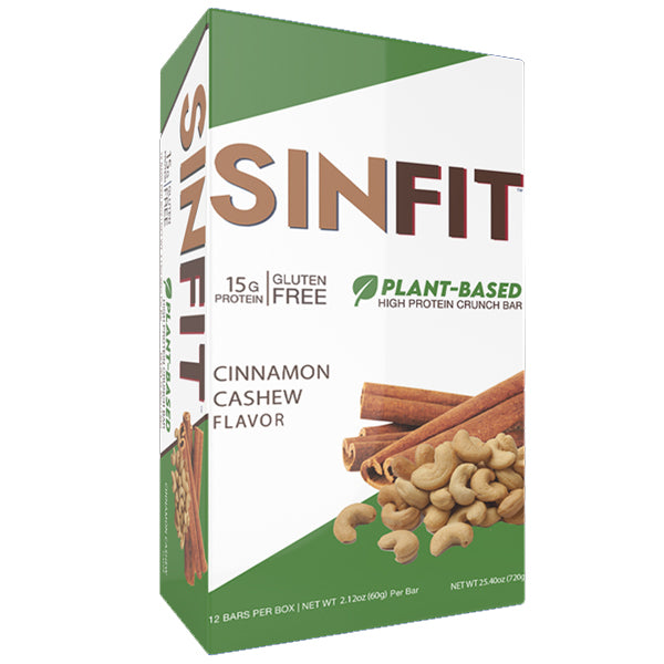 Sinfit Plant-Based High Protein Crunch Bars 12pk