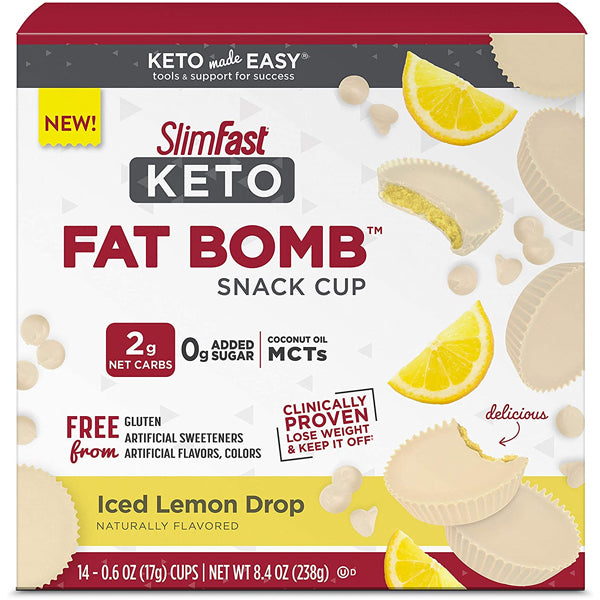 Slimfast Keto Fat Bomb Snack Cups 14pk