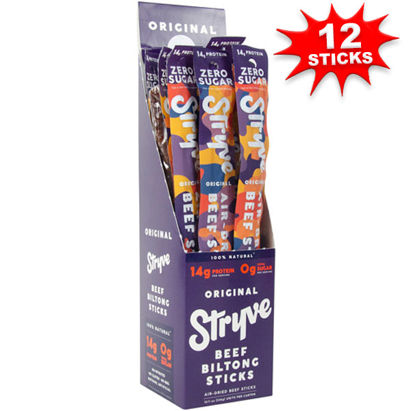 Stryve Foods Biltong Beef Sticks 12pk