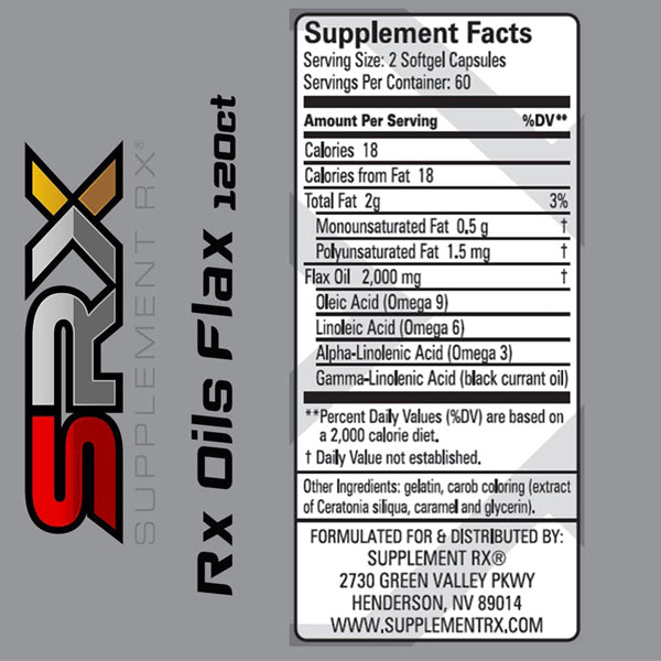SRX RX Oils Flax Softgels