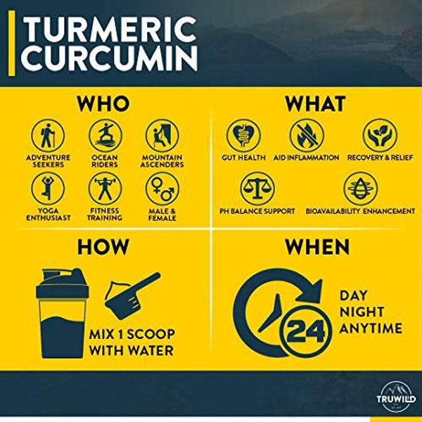 Truwild Turmeric Curcumin 20 Servings