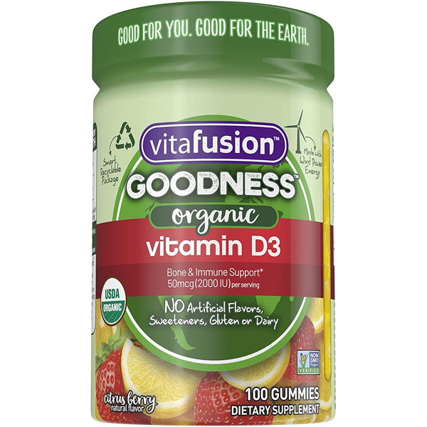 Vitafusion Goodness Organic Vitamin D3 Gummies