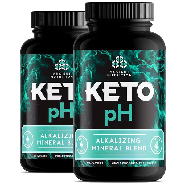 2 x 180 Capsules Ancient Nutrition Keto pH Alkalizing Mineral Blend