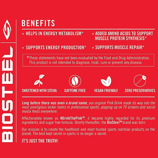Biosteel Sports Hydration Mix 20 Servings (Past Dated)