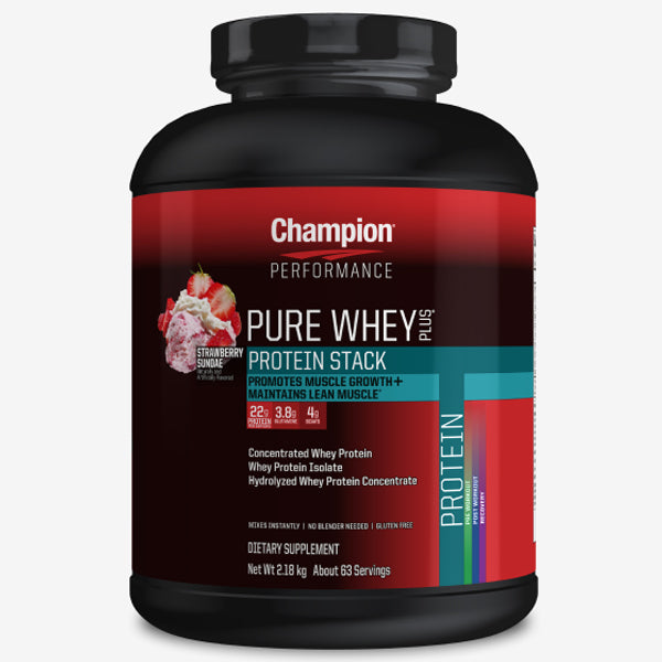 2 x 4.8lbs Champion Performance Pure Whey Plus Protein Stack